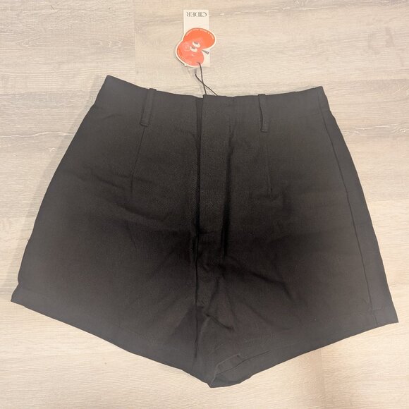 NWT Cider Black Tailored Shorts - Picture 2 of 6